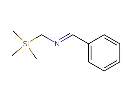 Molecular Structure of 90606-10-3 (Methanamine, N-(phenylmethylene)-1-(trimethylsilyl)-, (E)-)