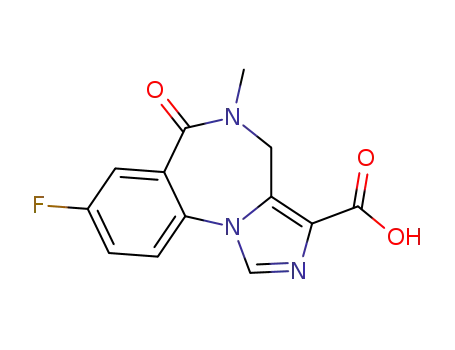8-Fluoro-5,6-dihydro-5-methyl-6-oxo-4H-imidazo[1,5-a][1,4]benzodiazepine-3-carboxylic acid