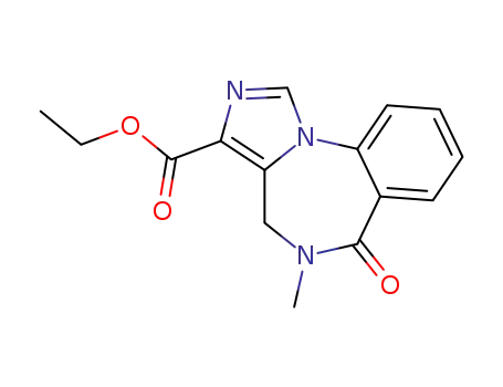Molecular Structure of 78756-03-3 (ethyl 5-methyl-6-oxo-5,6-dihydro-4H-imidazo[1,5-a][1,4]benzodiazepine-3-carboxylate)