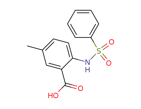 5-methyl-2-[(phenylsulfonyl)amino]benzoic acid