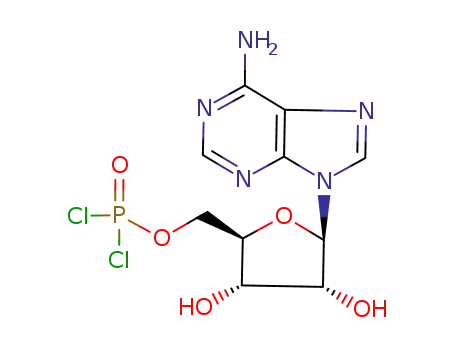 Molecular Structure of 34051-17-7 (Adenosine, 5'-phosphorodichloridate)