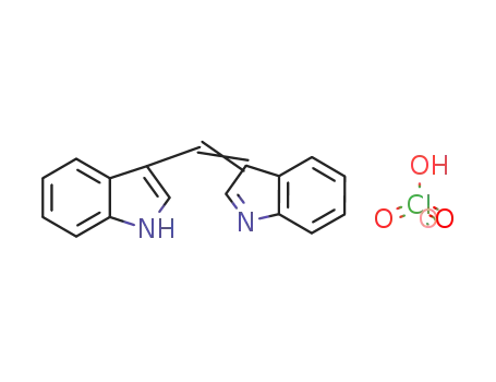 Molecular Structure of 114648-68-9 (1H-Indole, 3-(3H-indol-3-ylidenemethyl)-, monoperchlorate)