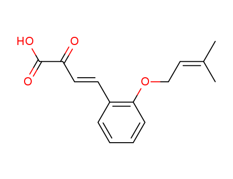 3-Butenoic acid, 4-[2-[(3-methyl-2-butenyl)oxy]phenyl]-2-oxo-, (E)-