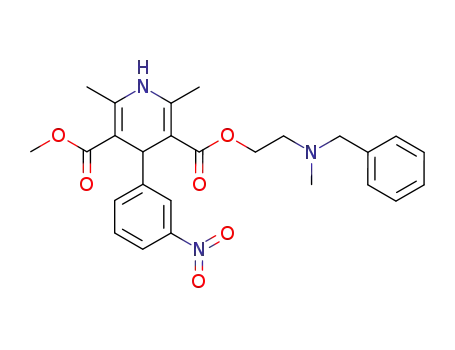 3,5-Pyridinedicarboxylicacid,1,4-dihydro-2,6-dimethyl-4-(3-nitrophenyl)-,3-methyl5-[2-[methyl(phenylmethyl)amino]ethyl]ester