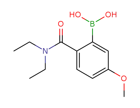 Molecular Structure of 185033-59-4 (Boronic acid, [2-[(diethylamino)carbonyl]-5-methoxyphenyl]-)