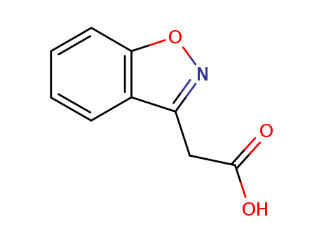 2-(1,2-Benzisoxazol-3-yl)acetic acid; (Benzo[d]isoxazol-3-yl)aceticacid;1,2-Benzisoxazol-3-ylacetic acid;2-(Benzisoxazol-3-yl)acetic acid;2-(Benzo[d]isoxazol-3-yl)acetic acid;Benzisoxazol-3-ylacetic a