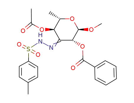 methyl 4-O-acetyl-2-O-benzoyl-6-deoxy-α-L-arabinohexapyranosid-3-ulose (p-tolylsulfonyl)hydrazone