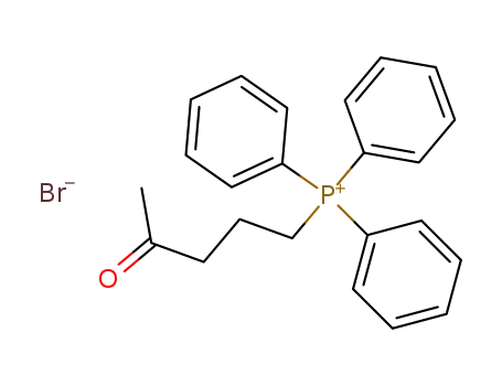 Molecular Structure of 112776-51-9 (Phosphonium, (4-oxopentyl)triphenyl-, bromide)