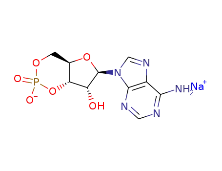 Adenosine, cyclic 3',5'-(hydrogen phosphate), monosodium salt