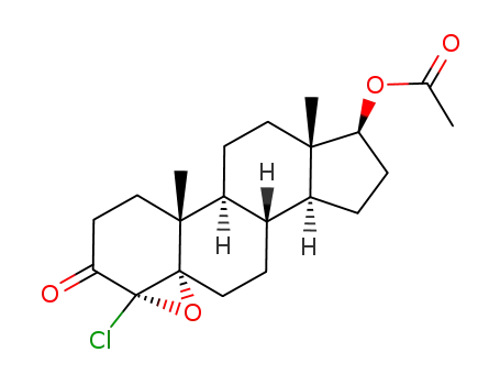 17β-acetoxy-4β-chloro-4,5-epoxy-5α-androstan-3-one