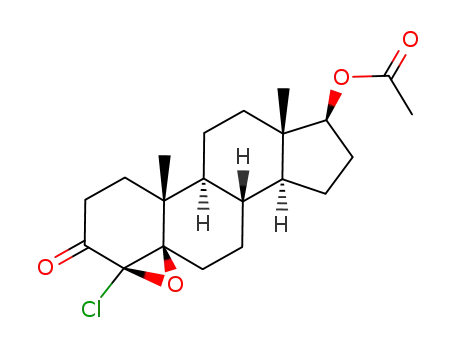 17β-acetoxy-4α-chloro-4,5-epoxy-5β-androstan-3-one