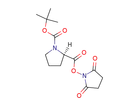 Molecular Structure of 102185-34-2 (BOC-D-PRO-OSU)