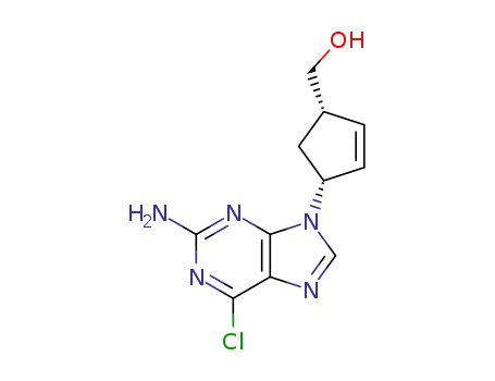 1S,4R)-4-(2-amino-6-chloro-9H-purin-9-yl)-2-Cyclopentene-1- methanol