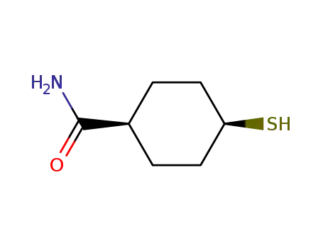 Molecular Structure of 105676-08-2 (Cyclohexanecarboxamide, 4-mercapto-, cis- (9CI))