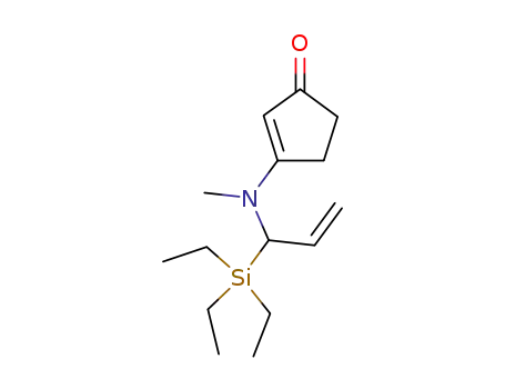 3-[Methyl-(1-triethylsilanyl-allyl)-amino]-cyclopent-2-enone