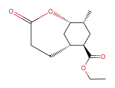 exo-7-carbethoxy-endo-9-methyl-2-oxabicyclo<4.3.1>decan-3-one