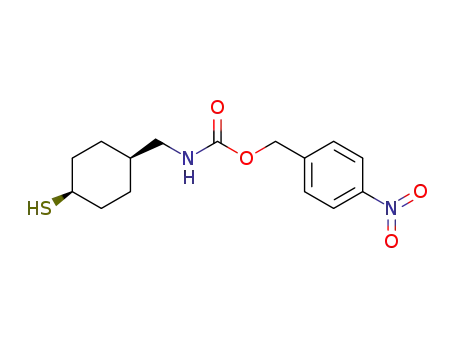 Molecular Structure of 105676-03-7 (Carbamic acid, [(4-mercaptocyclohexyl)methyl]-, (4-nitrophenyl)methyl
ester, cis-)