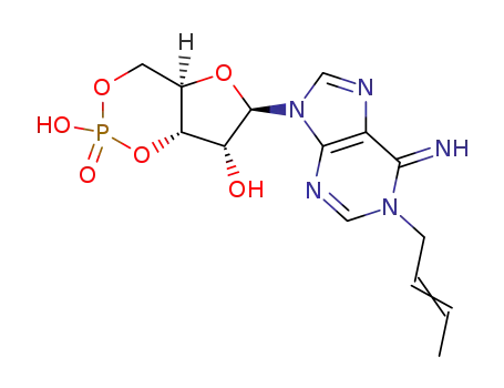 (4aR,6R,7R,7aS)-6-[1-((E)-But-2-enyl)-6-imino-1,6-dihydro-purin-9-yl]-2-oxo-tetrahydro-2λ5-furo[3,2-d][1,3,2]dioxaphosphinine-2,7-diol