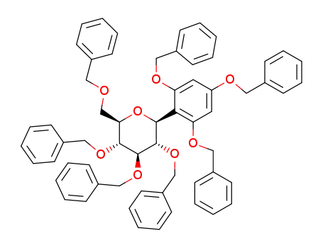 1,3,5-tri-O-benzyl-2-C-(2,3,4,6-tetra-O-benzyl-β-D-glucopyranosyl)benzene