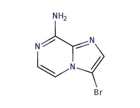 Molecular Structure of 117718-92-0 (3-BROMOIMIDAZO[1,2-A]PYRAZIN-8-AMINE)