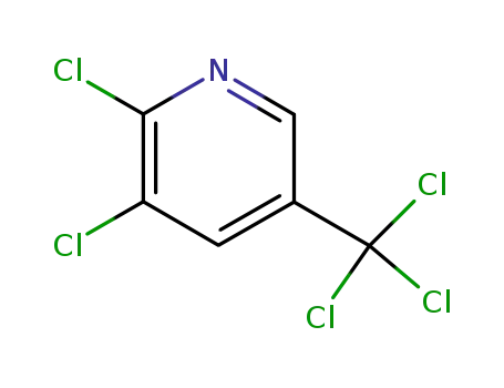 Molecular Structure of 69045-83-6 (2,3-Dichloro-5-(trichloromethyl)pyridine)