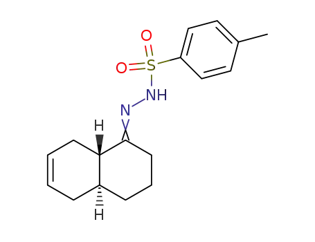 Molecular Structure of 111219-19-3 (Benzenesulfonic acid, 4-methyl-,
(3,4,4a,5,8,8a-hexahydro-1(2H)-naphthalenylidene)hydrazide, trans-)