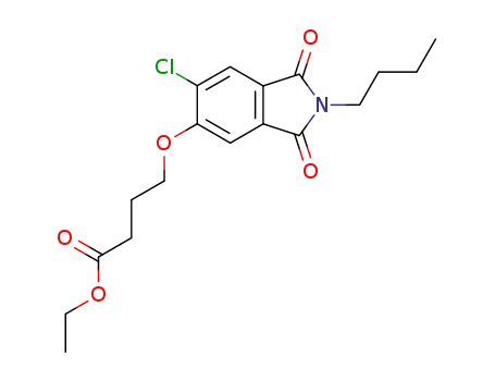 4-(2-Butyl-6-chloro-1,3-dioxo-2,3-dihydro-1H-isoindol-5-yloxy)-butyric acid ethyl ester