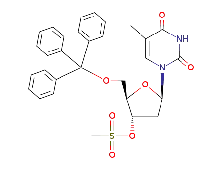 5'-O-Trityl-3'-O-mesylthymidine