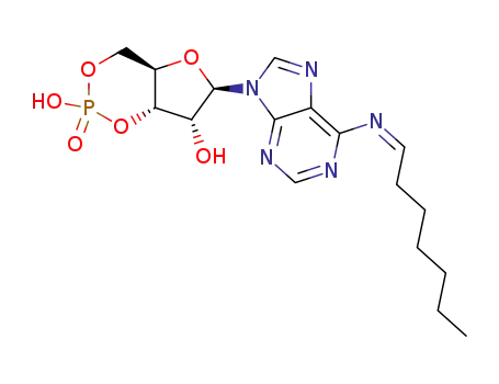 (4aR,6R,7R,7aS)-6-[6-Hept-(Z)-ylideneamino-purin-9-yl]-2-oxo-tetrahydro-2λ5-furo[3,2-d][1,3,2]dioxaphosphinine-2,7-diol
