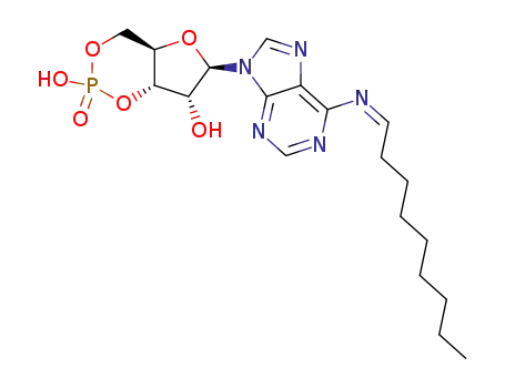 (4aR,6R,7R,7aS)-6-[6-Non-(Z)-ylideneamino-purin-9-yl]-2-oxo-tetrahydro-2λ5-furo[3,2-d][1,3,2]dioxaphosphinine-2,7-diol