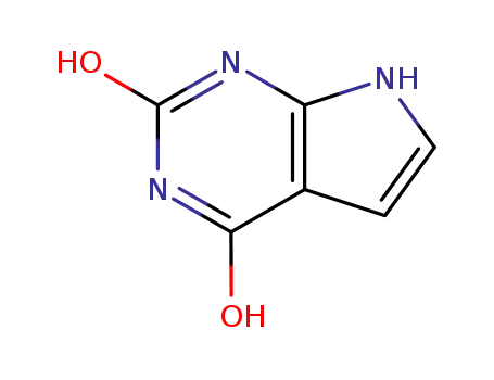 Molecular Structure of 39929-79-8 (7H-Pyrrolo[2,3-d]pyrimidine-2,4-diol)