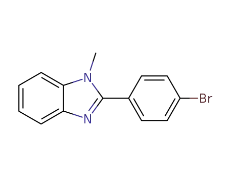 Molecular Structure of 2751-84-0 (1-Methyl-2-(4'-broMophenyl)benziMidazole)