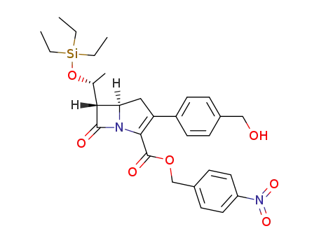 (5R,6S)-4-nitrobenzyl 3-(4-(hydroxymethyl)phenyl)-7-oxo-6-((R)-1-((triethylsilyl)oxy)ethyl)-1-azabicyclo[3.2.0]hept-2-ene-2-carboxylate