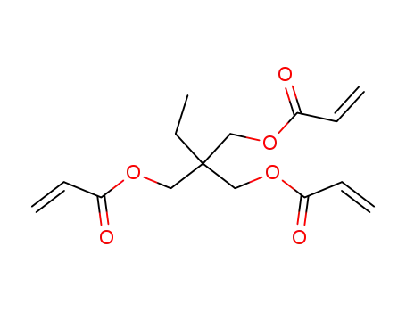 Molecular Structure of 15625-89-5 (Trimethylolpropane triacrylate)