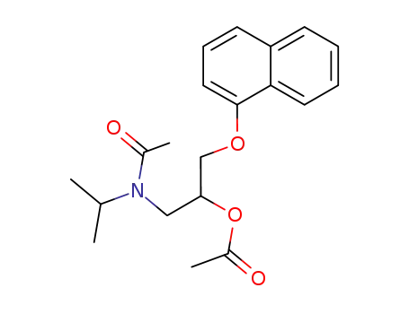 Molecular Structure of 70153-33-2 (1-[acetyl(propan-2-yl)amino]-3-(naphthalen-1-yloxy)propan-2-yl acetate)