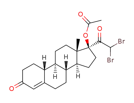 17β-acetoxy-21,21-dibromo-19-nor-17α-pregn-4-ene-3,20-dione