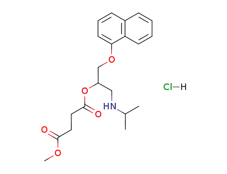 Succinic acid 1-(isopropylamino-methyl)-2-(naphthalen-1-yloxy)-ethyl ester methyl ester; hydrochloride