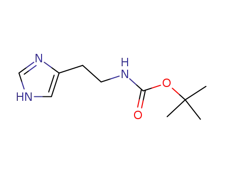 Molecular Structure of 98870-64-5 (Carbamic acid, [2-(1H-imidazol-4-yl)ethyl]-, 1,1-dimethylethyl ester (9CI))