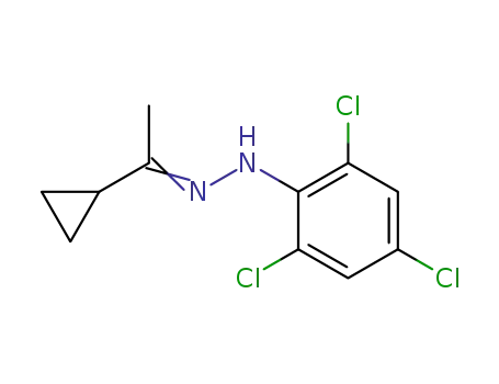 1-cyclopropylethanone 2,4,6-trichlorophenylhydrazone