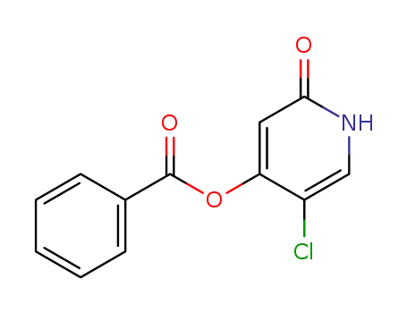 Molecular Structure of 103766-97-8 (2(1H)-Pyridinone, 4-(benzoyloxy)-5-chloro-)