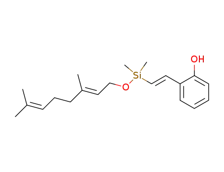 2-{(E)-2-[((E)-3,7-Dimethyl-octa-2,6-dienyloxy)-dimethyl-silanyl]-vinyl}-phenol