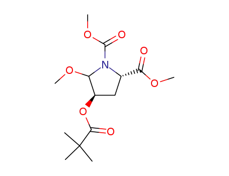 (2S,4R)-4-(2,2-Dimethyl-propionyloxy)-5-methoxy-pyrrolidine-1,2-dicarboxylic acid dimethyl ester