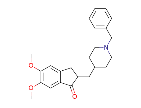 Molecular Structure of 120014-06-4 (2-[(1-Benzyl-4-piperidyl)methyl]-5,6-dimethoxy-2,3-dihydroinden-1-one)