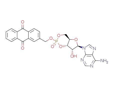 (2-Anthraquinonyl)methyl adenosine cyclic 3',5'-monophosphate