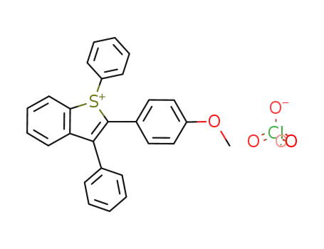 2-(p-methoxyphenyl)-1,3-diphenylbenzothiophenium perchlorate