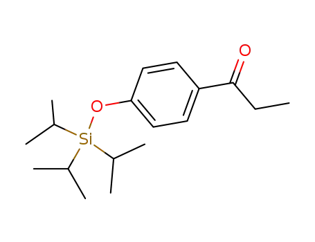 Molecular Structure of 134136-88-2 (4-[(triisopropylsilyl) oxy]propiophenone.)