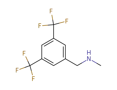 Molecular Structure of 159820-24-3 ({[3,5-Bis(trifluoromethyl)phenyl]methyl}(methyl)amine)