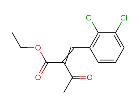 Molecular Structure of 94739-24-9 (Butanoic acid, 2-[(2,3-dichlorophenyl)methylene]-3-oxo-, ethyl ester)