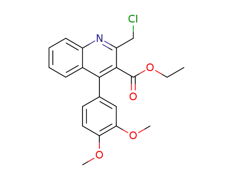 2-Chloromethyl-4-(3,4-dimethoxy-phenyl)-quinoline-3-carboxylic acid ethyl ester