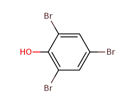 Molecular Structure of 118-79-6 (2,4,6-Tribromophenol)
